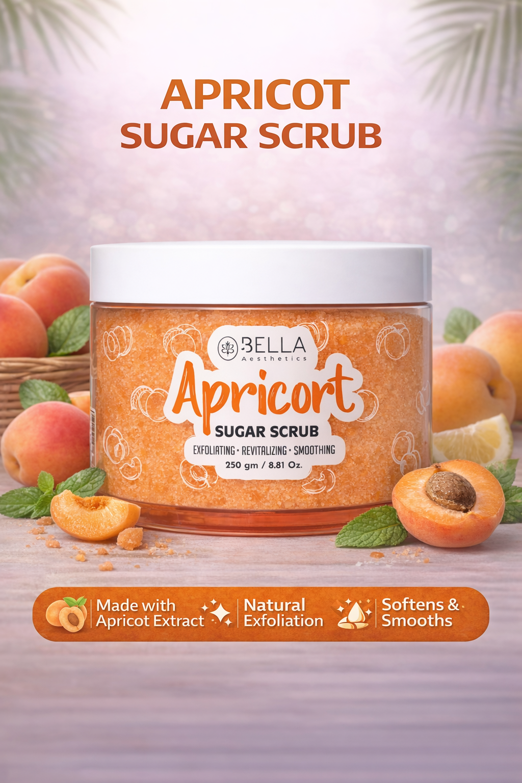 Apricot Exfoliatiing Sugar Scrub